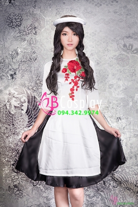 Áo Dài Áo Dài Cách Điệu Trắng