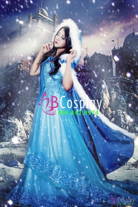 Trang Phục Công Chúa Mùa Đông - Màu Xanh