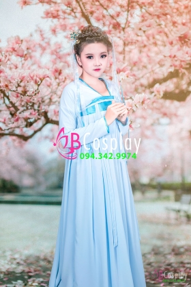 Trang Phục Hằng Nga - Xanh Chiết Ngực