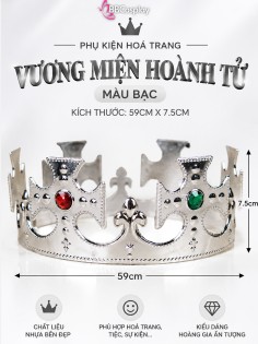 Vương Miện Hoàng Tử Nhựa - Bạc