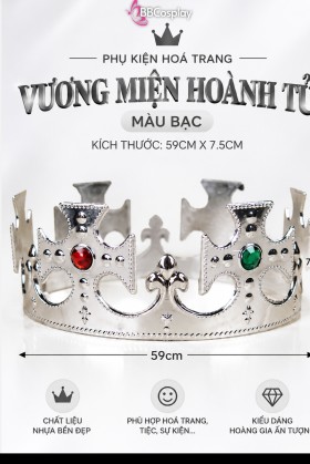 Vương Miện Hoàng Tử Nhựa - Bạc