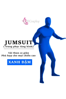 Trang Phục Điện Máy Xanh - Jumsuit Xanh Dương - Đồ Liền Thân Xanh Đậm