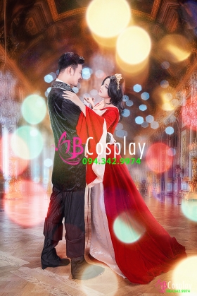Trang Phục Juliet Đỏ Tay Loe