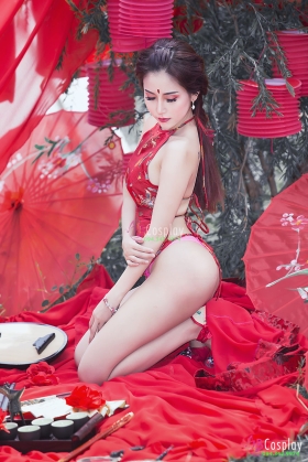 Áo Yếm Đỏ Sexy