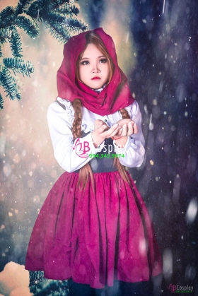 Trang Phục Cô Bé Bán Diêm - Váy Đỏ