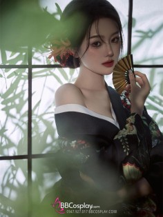 Yukata Điệp Mộng - Yukata Đen Bướm