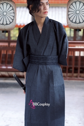 Nagagi Xanh Đen Vải Xốp - Yukata Huyền Vũ