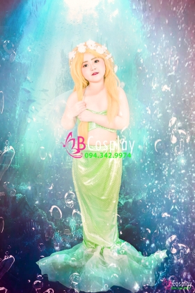 Trang Phục Nàng Tiên Cá Xanh Lá/ Cam