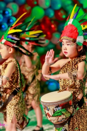 Nón Thổ Dân Lông Chim 7 Màu - Sội Lông Nhỏ