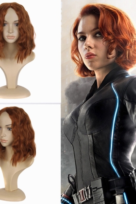 Tóc Giả Nâu Xoăn Ngắn - Black Widow