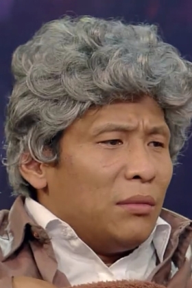 Tóc Giả Nam Muối Tiêu Xoăn