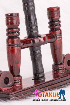 Chân Để Quạt Tròn - Chân Để Quạt Mỹ Nhân - Giá Để Quạt (Nâu) 2