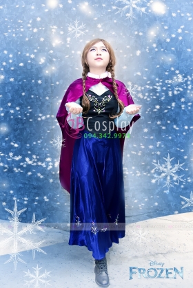 Bộ Đồ Anna Frozen Vải Phi