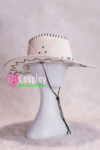 Nón Cao Bồi Màu Trắng - Cowboy Hat