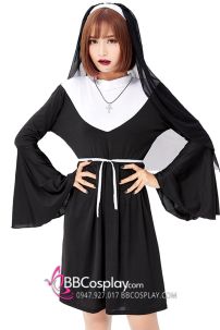 Váy Valak (The Nun) Halloween Mẫu Tay Loe