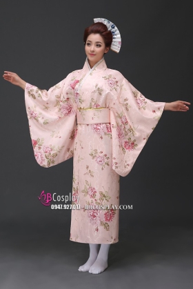 Yukata YEN Gấm Hoa Hồng - Yukata Giấc Mộng Hoa Hồng