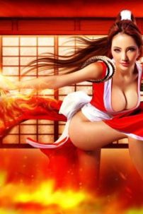 Trang Phục Cosplay Mai Shiranui Sexy Hở Lưng The King Of Fighter