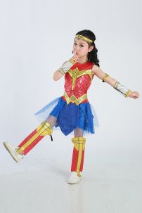 Đầm Wonder Woman Cho Bé Gái