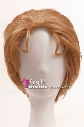 Tóc Giả Nam Nâu Không Mái