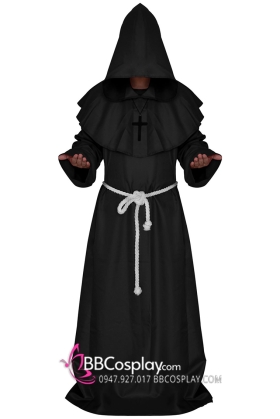 Trang Phục Pháp Sư Phù Thủy Bóng Tối Đen
