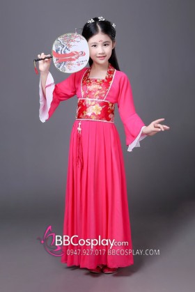 Trang Phục Hằng Nga Cho Bé - Màu Hồng Đậm