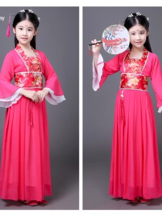 Trang Phục Cổ Trang Cho Bé - Màu Hồng Đậm