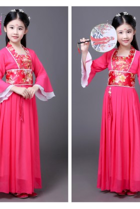 Trang Phục Cổ Trang Cho Bé - Màu Hồng Đậm