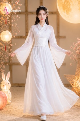 Trang Phục Hằng Nga - Màu Trắng Ngọc Ngà