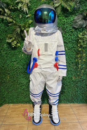 Trang Phục Phi Hành Gia Trắng Nón Bạc - Astronaut Costume