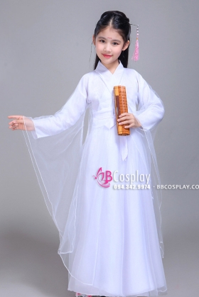 Đồ Chị Hằng Nga Màu Trắng Cho Bé Kiểu Bạch Thiển